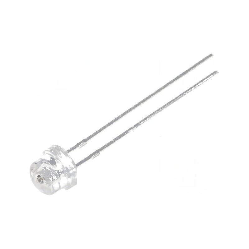 LED 4,8mm Albastru 330-750mcd 100° Convex | Electronic-mag.ro | Componente Electronice