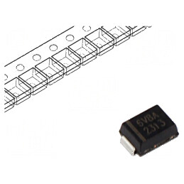 Diodă TVS 0,6kW 6,8V 58,1A unidirecțională SMB bandă | Electronic-mag.ro | Componente Electronice