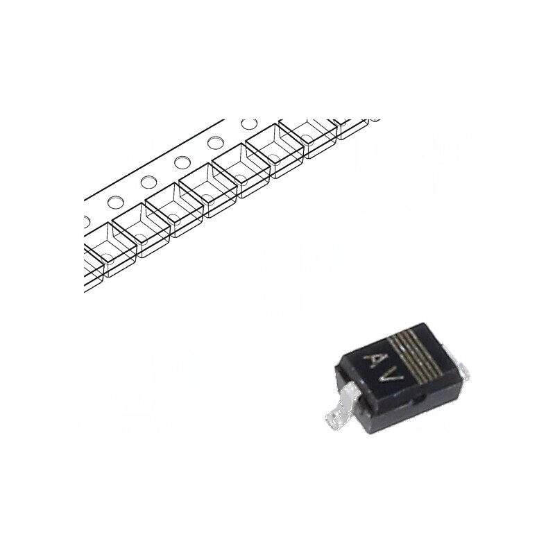 Diodă TVS 6,8V unidirecțională SOD323 ESD | Electronic-mag.ro | Componente Electronice