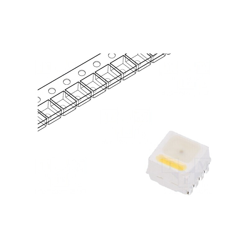 LED SMD RGBW 3,5x3,7x2,6mm 110° 20mA Luminozitate alb 1750÷2450mcd | Electronic-mag.ro | Componente Electronice