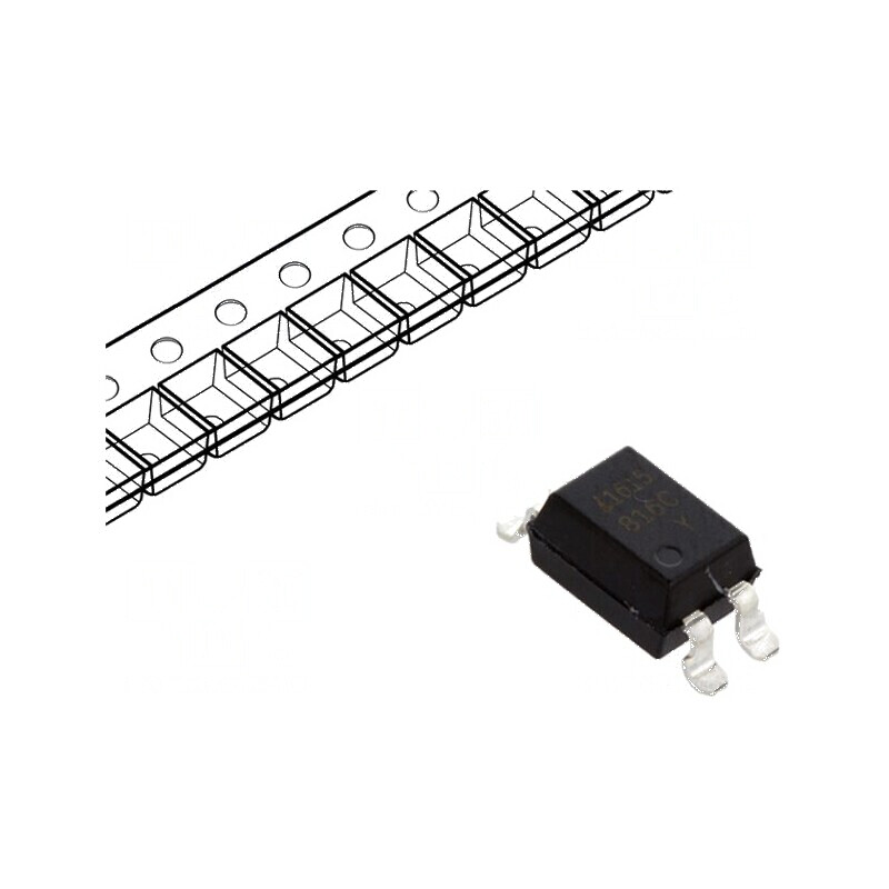 Optocuplor SMD 1 Canal, 5kV Izolație, CTR 50% la 5mA | Electronic-mag.ro | Componente Electronice