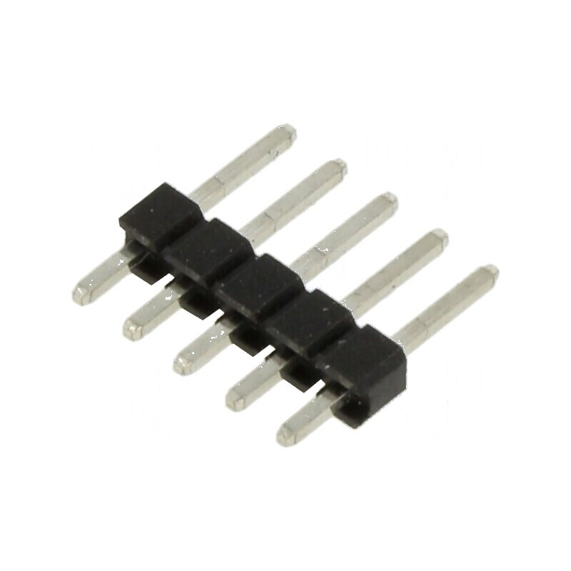 Conector şir pini tată 2,54mm 5 pini THT drept | Electronic-mag.ro | Componente Electronice