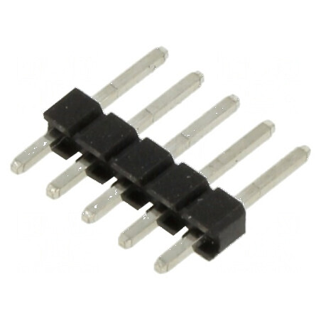 Conector şir pini tată 2,54mm 5 pini THT drept | Electronic-mag.ro | Componente Electronice