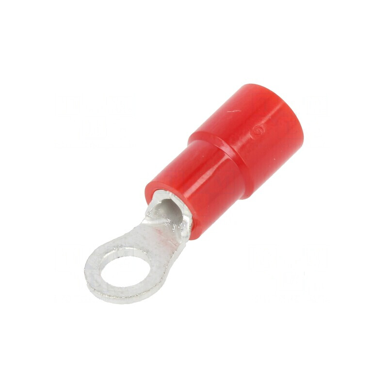 Vârf inelar M3 Ø 3,2mm pentru cablu izolat 0,3-1,65mm² crimpat | Electronic-mag.ro | Componente Electronice