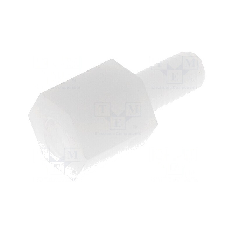 Piuliță distanțieră hexagonală filetată poliamidă M3 6mm | Electronic-mag.ro | Componente Electronice Piuliță distanțieră hexagonală filetată poliamidă M3 6mm | Electronic-mag.ro | Componente Electronice