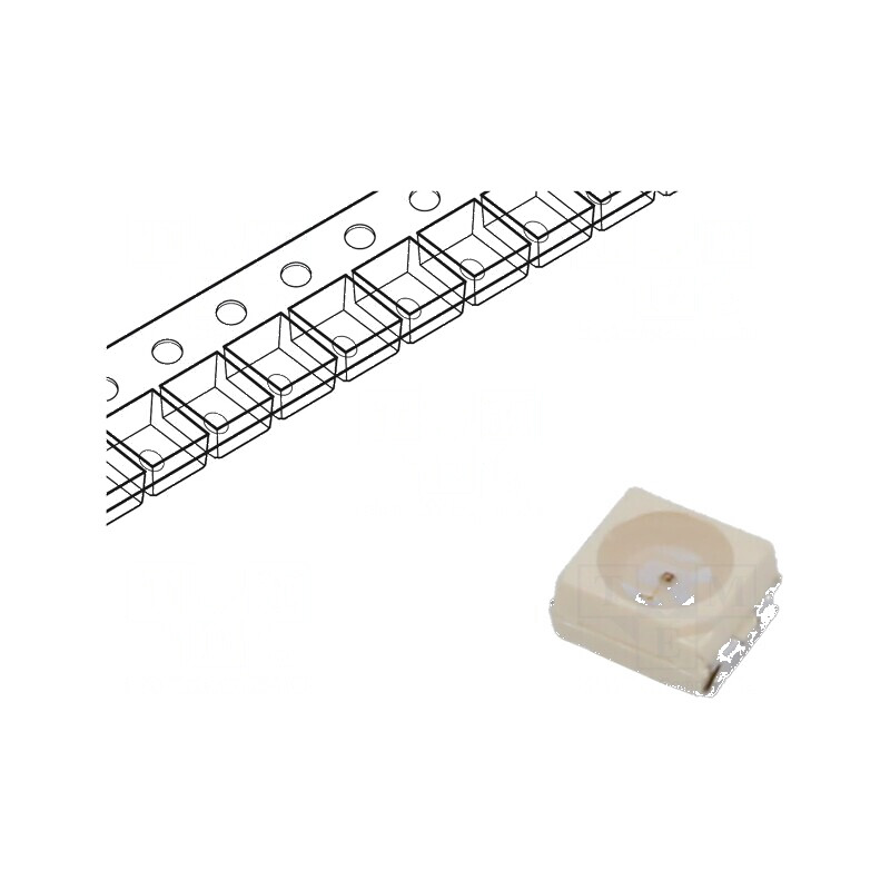 LED SMD PLCC2 roșie 71-138(typ) 180mcd 3,5x2,8x1,75mm 60° | Electronic-mag.ro | Componente Electronice