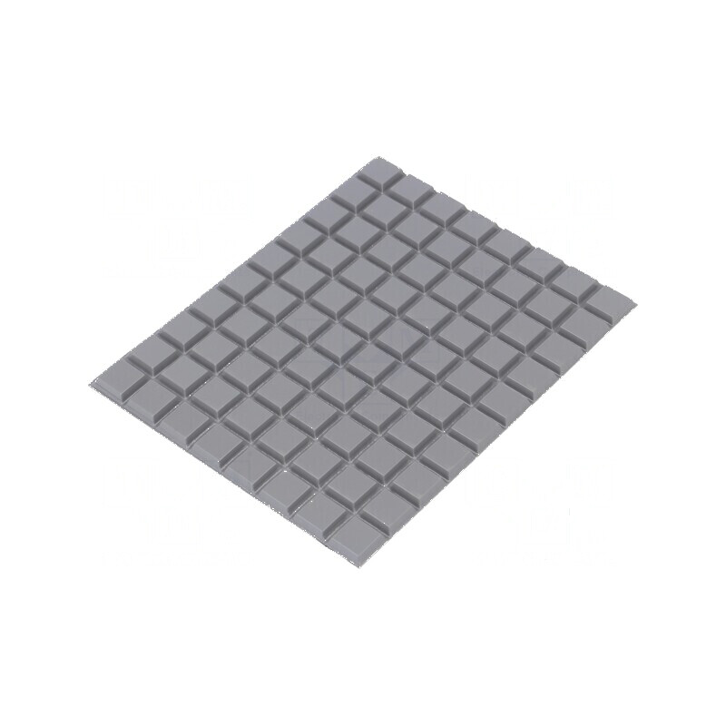 Picioruş autoadeziv gri poliuretan 3mm Duritate Shore 70 | Electronic-mag.ro | Componente Electronice