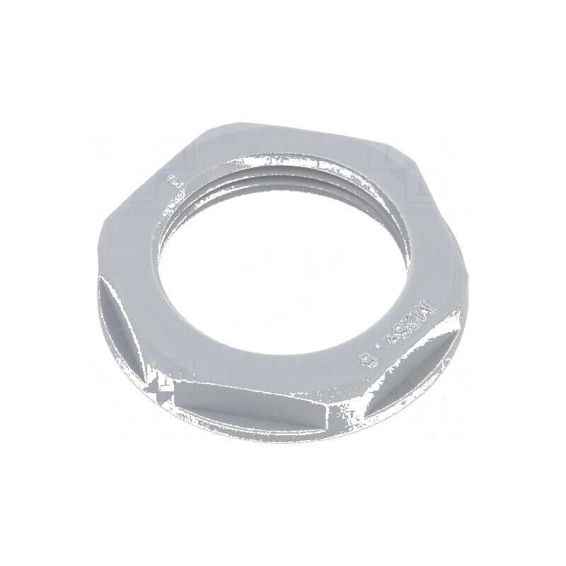 Piuliță M25 poliamidă 32mm gri cu filet metric 1,5 | Electronic-mag.ro | Componente Electronice