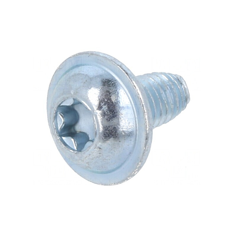 Şurub metalic cu flanşă 3x6 Torx® TX10 oţel călit | Electronic-mag.ro | Componente Electronice