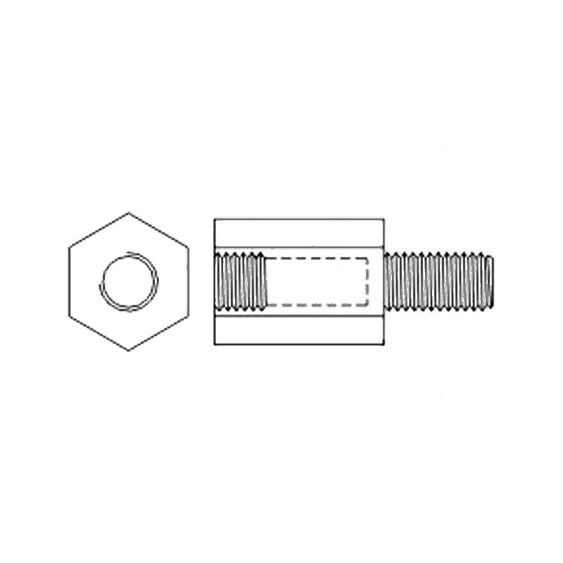 Piuliță distanțieră hexagonală filetată poliamidă M2, 5mm | Electronic-mag.ro | Componente Electronice Piuliță distanțieră hexagonală filetată poliamidă M2, 5mm | Electronic-mag.ro | Componente Electronice