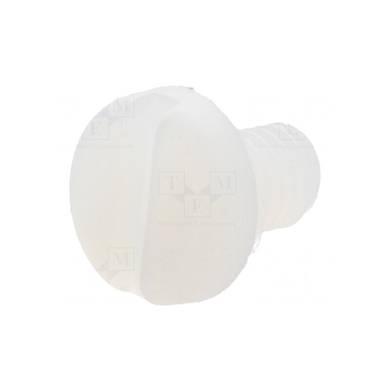 Şurub M4x6 cu cap rotund crestat din poliamidă 1,3mm | Electronic-mag.ro | Componente Electronice