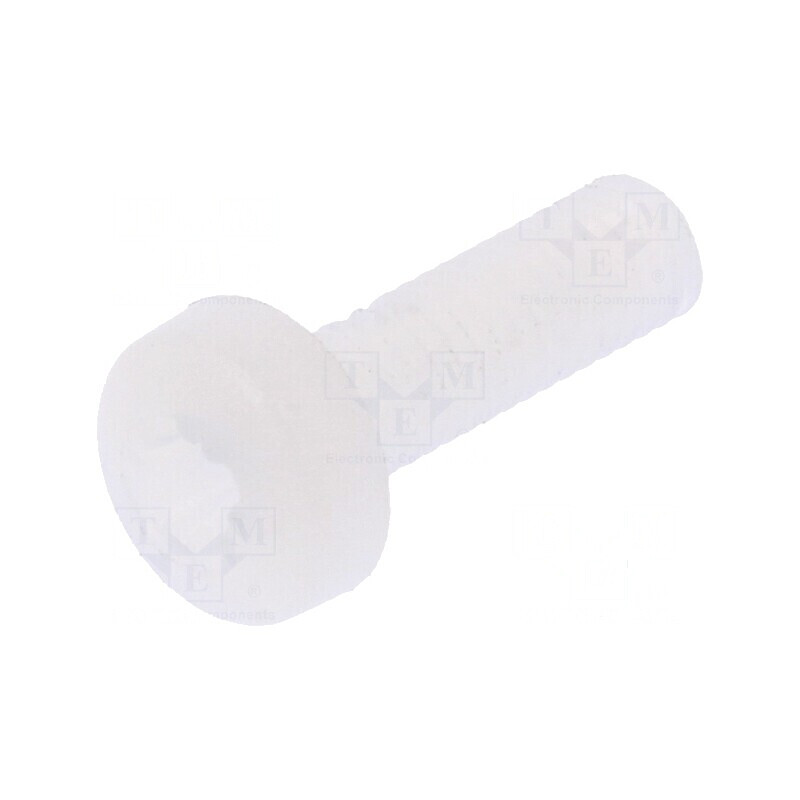 Şurub M3x10 Cap Rotund Pozidriv 0,8mm Poliamidă | Electronic-mag.ro | Componente Electronice