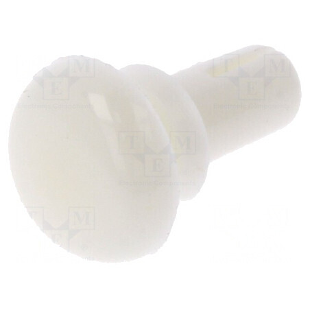 Diblu poliamidă 5,5mm - Alb, 3,1mm orificiu montare | Electronic-mag.ro | Componente Electronice