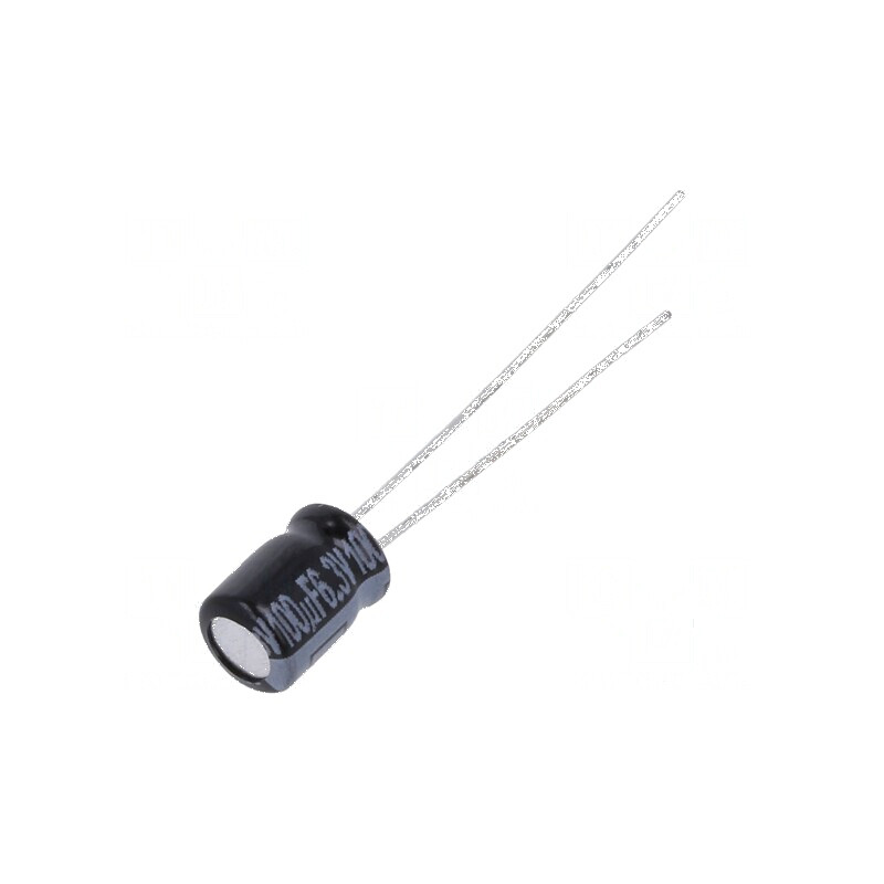 Condensator electrolitic THT 100uF 6.3V 5x7mm 2mm Raster | Electronic-mag.ro | Componente Electronice