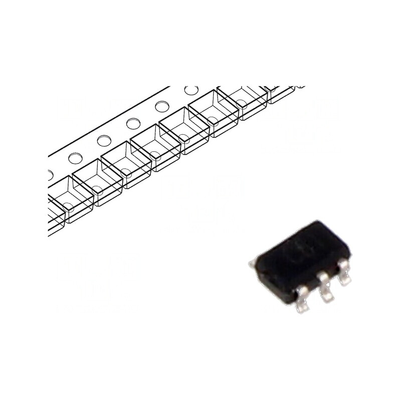 Diodă TVS 6,1V 25W Cvadruplă Anod Comun SOT323-5L ESD | Electronic-mag.ro | Componente Electronice