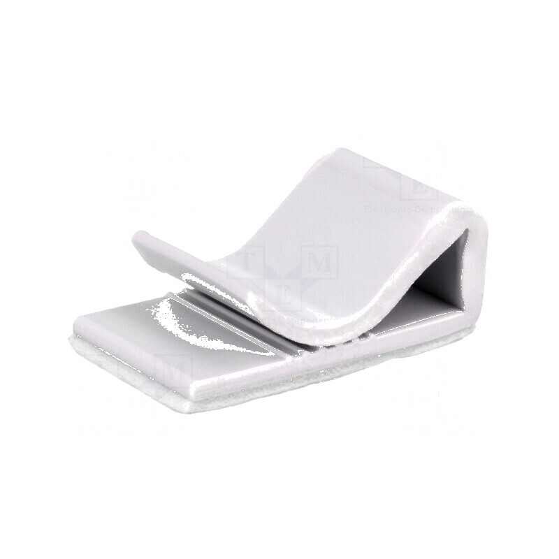Baze coliere strângere autoadezive PVC gri deschis | Electronic-mag.ro | Componente Electronice