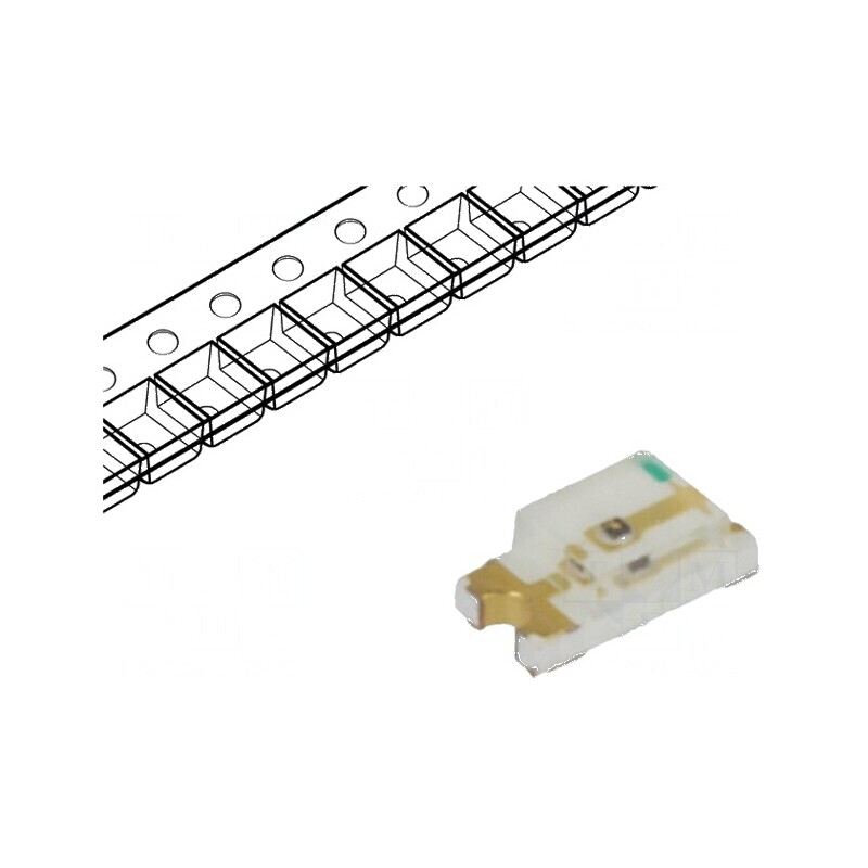Emițător IR 1206 940nm 100mW SMD 20mA Transparent 140° | Electronic-mag.ro | Componente Electronice