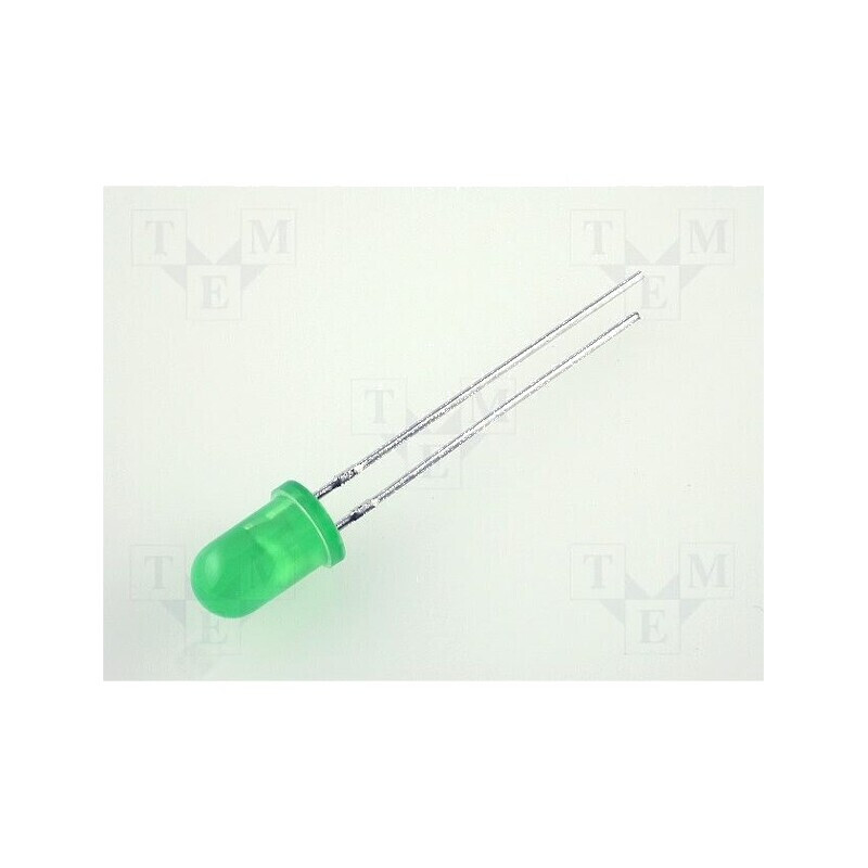 LED 5mm verde 20-60mcd 60° convex | Electronic-mag.ro | Componente Electronice