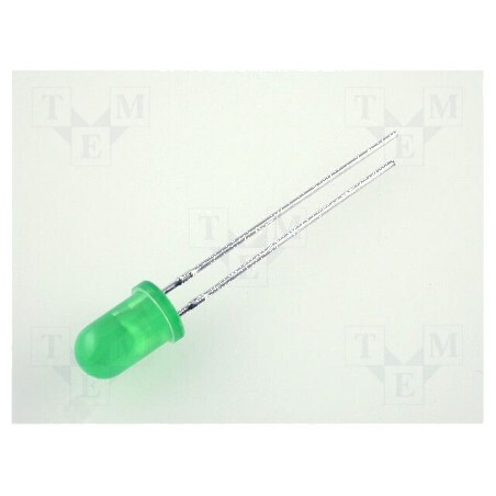 LED 5mm verde 20-60mcd 60° convex | Electronic-mag.ro | Componente Electronice
