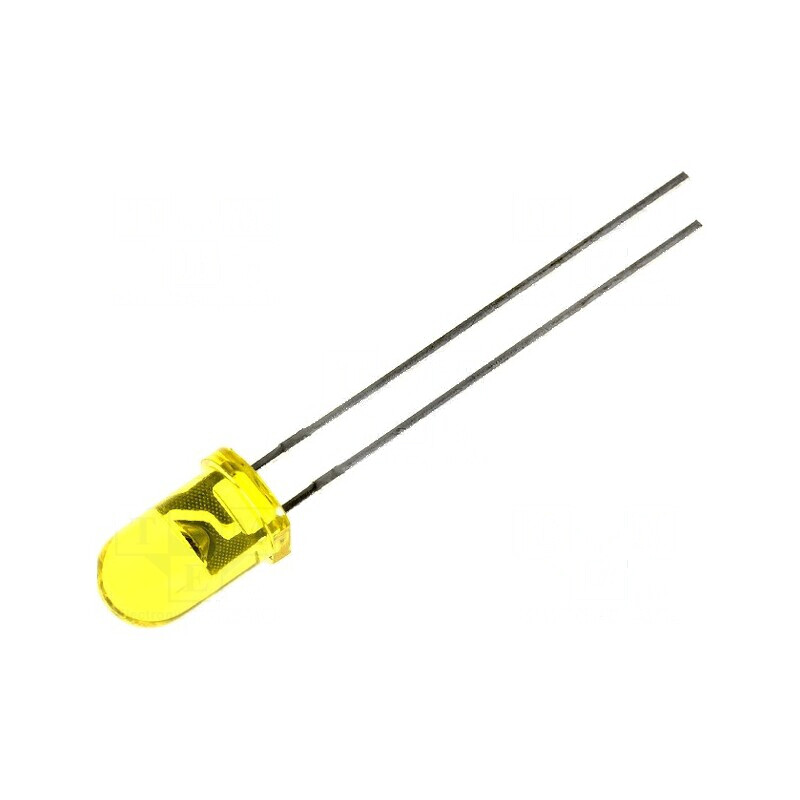 LED 5mm galben 20-80mcd 30° convex 2,1-2,5V | Electronic-mag.ro | Componente Electronice