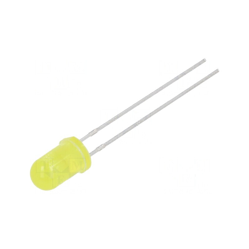 LED 5mm galben 2500-4200mcd 40° 1,9-2,6VDC 60mW | Electronic-mag.ro | Componente Electronice