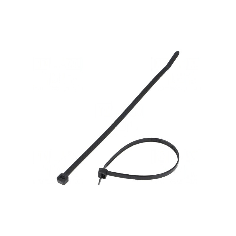 Colier de strângere poliamidă 188mm negru 222N | Electronic-mag.ro | Componente Electronice