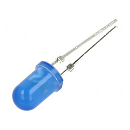 LED 5mm Albastru 4200-5800mcd 30° Convex | Electronic-mag.ro | Componente Electronice