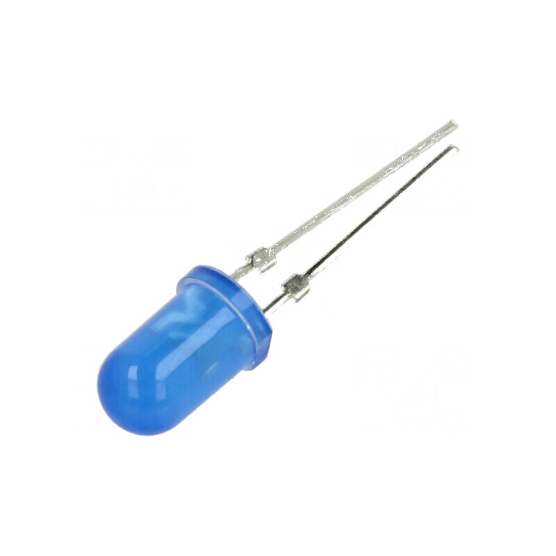 LED 5mm Albastru 4200-5800mcd 30° Convex | Electronic-mag.ro | Componente Electronice