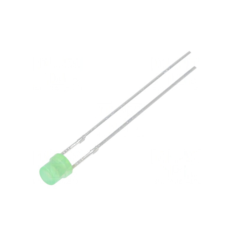 LED 3mm verde 500-750mcd 120° concav | Electronic-mag.ro | Componente Electronice
