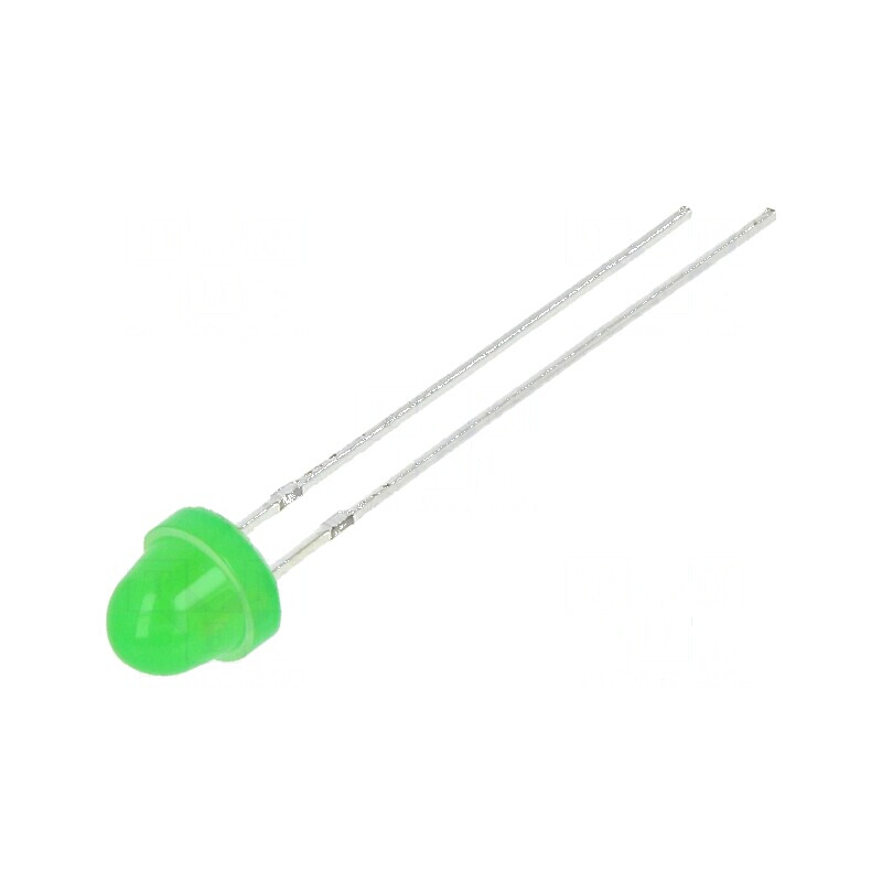 LED 5mm verde 750-1120mcd 100° convex bullet | Electronic-mag.ro | Componente Electronice
