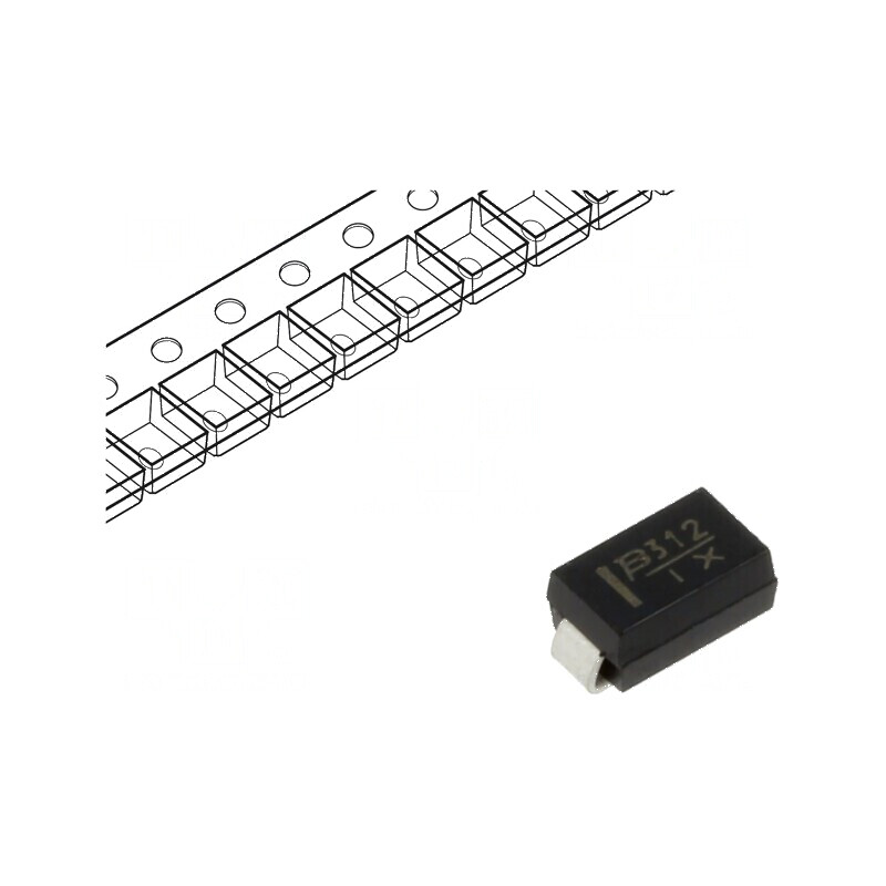 Diodă TVS 400W 24,4V 11,3A unidirecţională SMA | Electronic-mag.ro | Componente Electronice Diodă TVS 400W 24,4V 11,3A unidirecţională SMA | Electronic-mag.ro | Componente Electronice