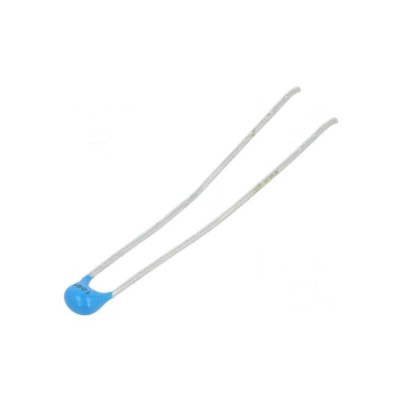 Condensator ceramic 100nF 50V X7R ±10% THT 2,5mm | Electronic-mag.ro | Componente Electronice