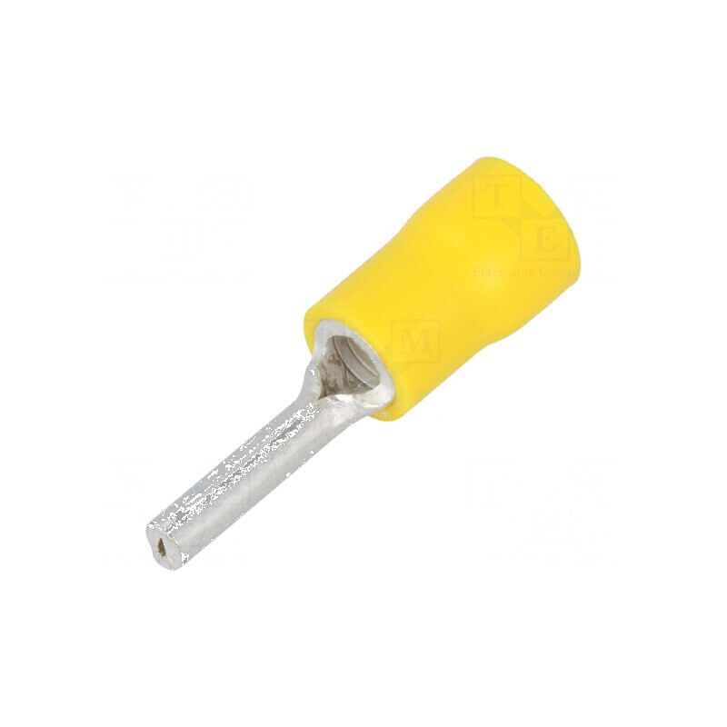 Vârf tip ac Ø 2,6mm pentru cablu izolată galbenă 4÷6mm2 | Electronic-mag.ro | Componente Electronice
