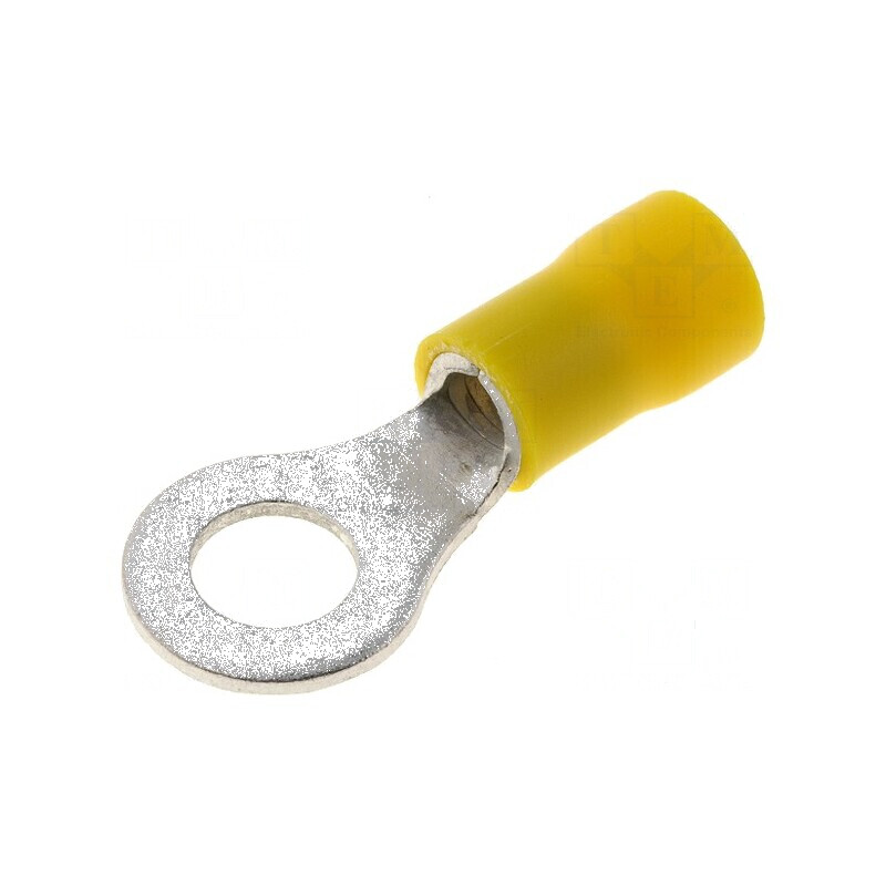 Vârf inelar M6 6,4mm 4÷6mm2 cupru izolat | Electronic-mag.ro | Componente Electronice
