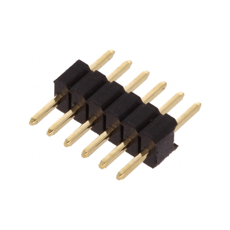 Conector şir pini tată 6 pini 1,27mm THT | Electronic-mag.ro | Componente Electronice