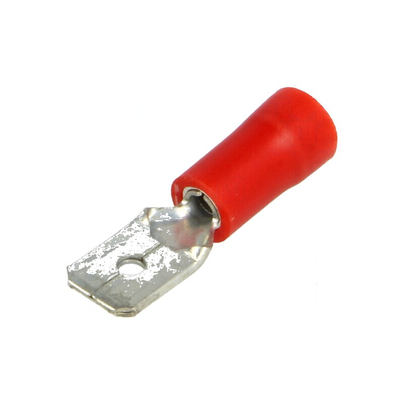 Terminal plat 6,3mm 0,8mm tată pentru cablu 0,25-1,5mm2 crimpat | Electronic-mag.ro | Componente Electronice