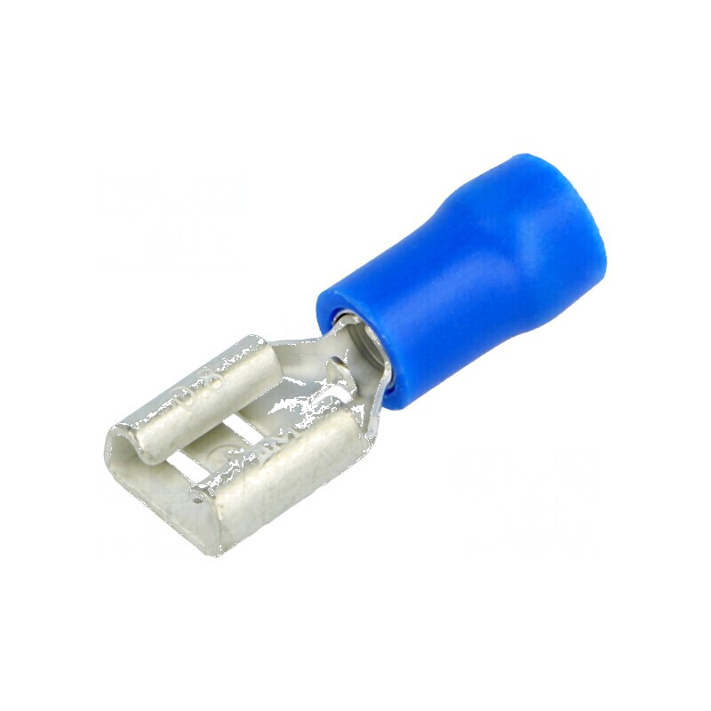 Terminal plat 6,3mm mamă 1,5÷2,5mm2 crimpat pe cablu | Electronic-mag.ro | Componente Electronice