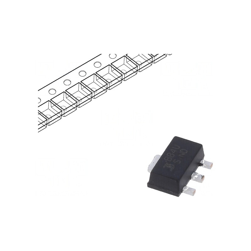 Stabilizator de tensiune liniar 24V 0,1A SOT89 | Electronic-mag.ro | Componente Electronice