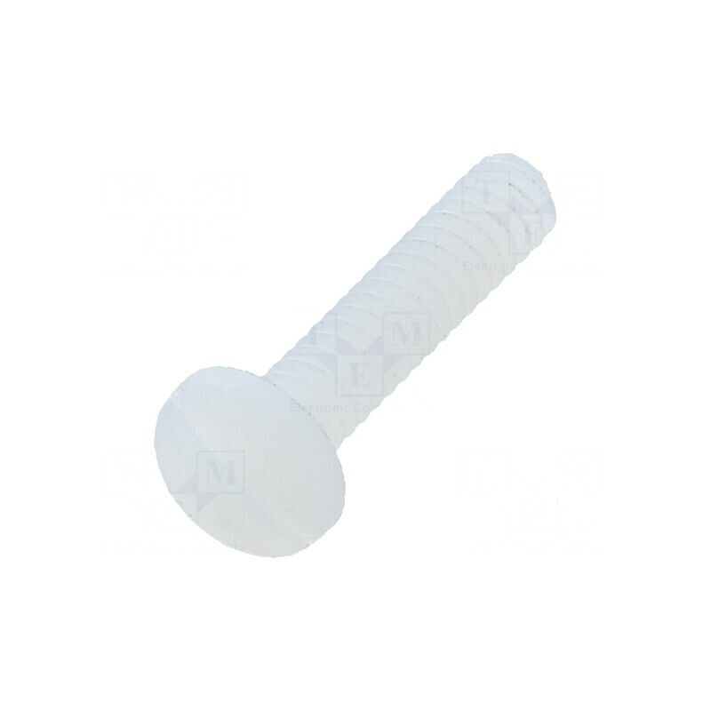 Şurub UNC 4-40x12,7 cu cap rotund crestat din poliamidă | Electronic-mag.ro | Componente Electronice Şurub UNC 4-40x12,7 cu cap rotund crestat din poliamidă | Electronic-mag.ro | Componente Electronice