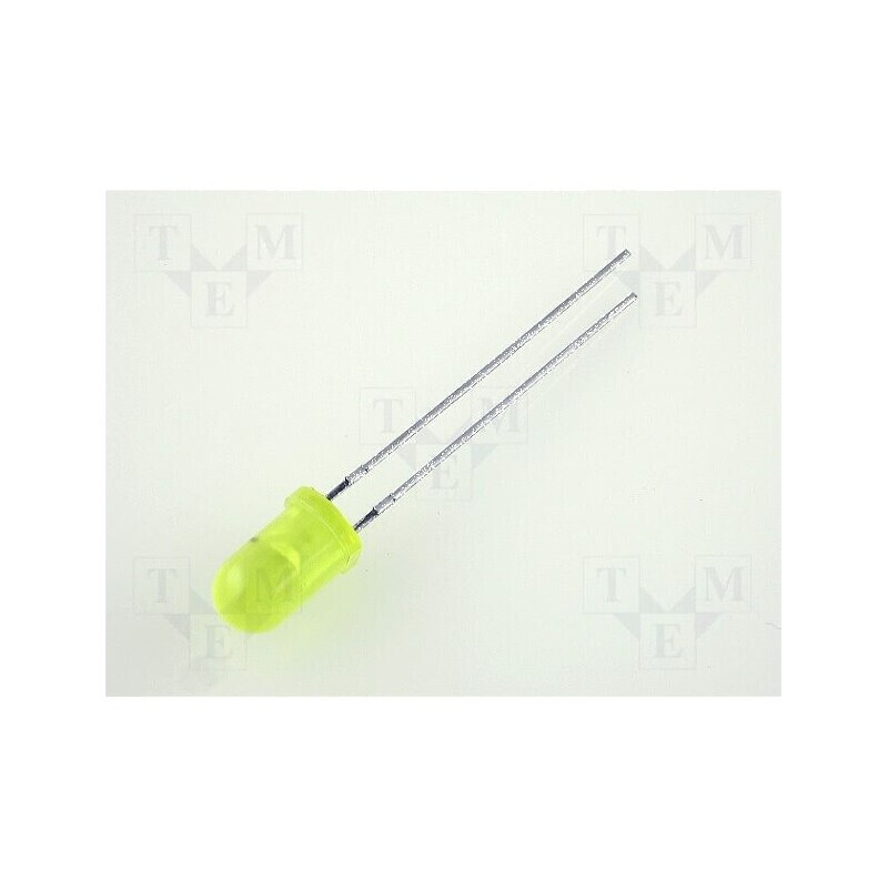LED galben 5mm 5÷32mcd 60° convex | Electronic-mag.ro | Componente Electronice