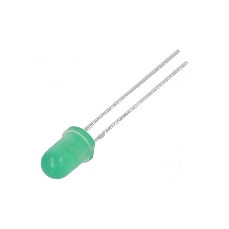 LED 5mm verde 1,2-3mcd 30° convex | Electronic-mag.ro | Componente Electronice