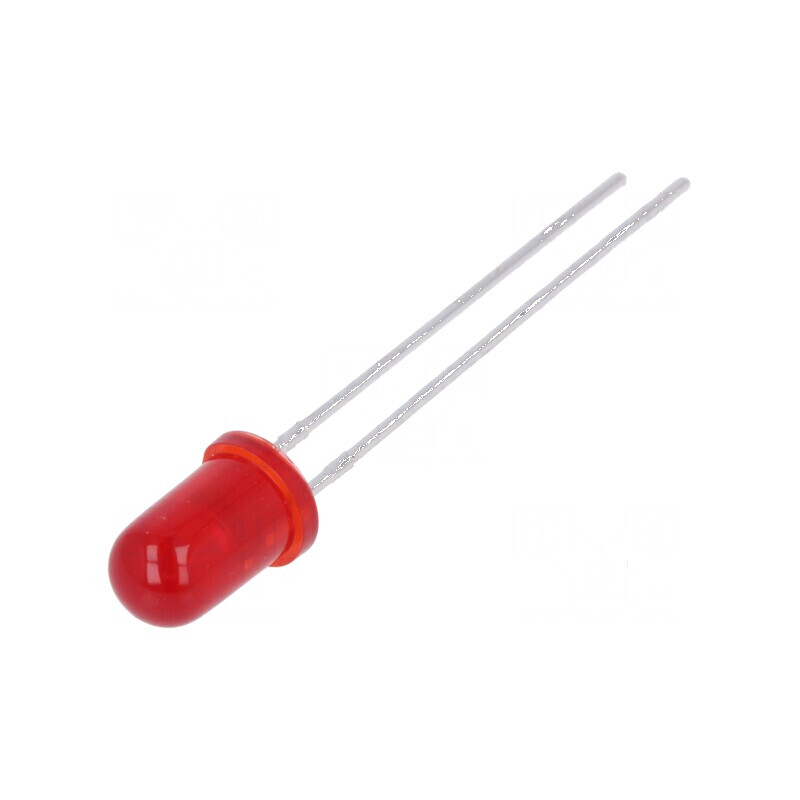 LED 5mm roșie 700-1300mcd 30° convex | Electronic-mag.ro | Componente Electronice