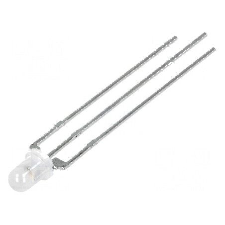 LED 3mm roșie/verde 60° convex nr. term 3 | Electronic-mag.ro | Componente Electronice