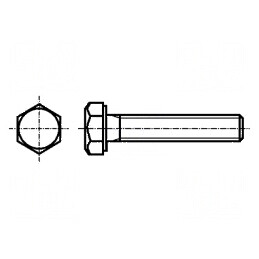 Şurub M8x16 1,25 hexagonal oțel inoxidabil A2 DIN 933 | Electronic-mag.ro | Componente Electronice