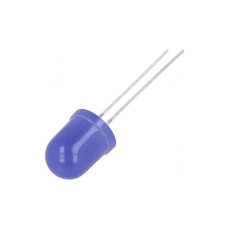 LED 10mm albastru 150-220mcd 180° convex | Electronic-mag.ro | Componente Electronice