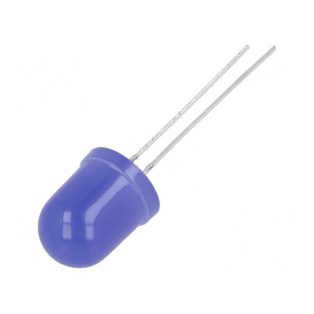 LED 10mm albastru 150-220mcd 180° convex | Electronic-mag.ro | Componente Electronice