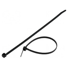 Colier de strângere poliamidă neagră 210mm 4,7mm 355N | Electronic-mag.ro | Componente Electronice