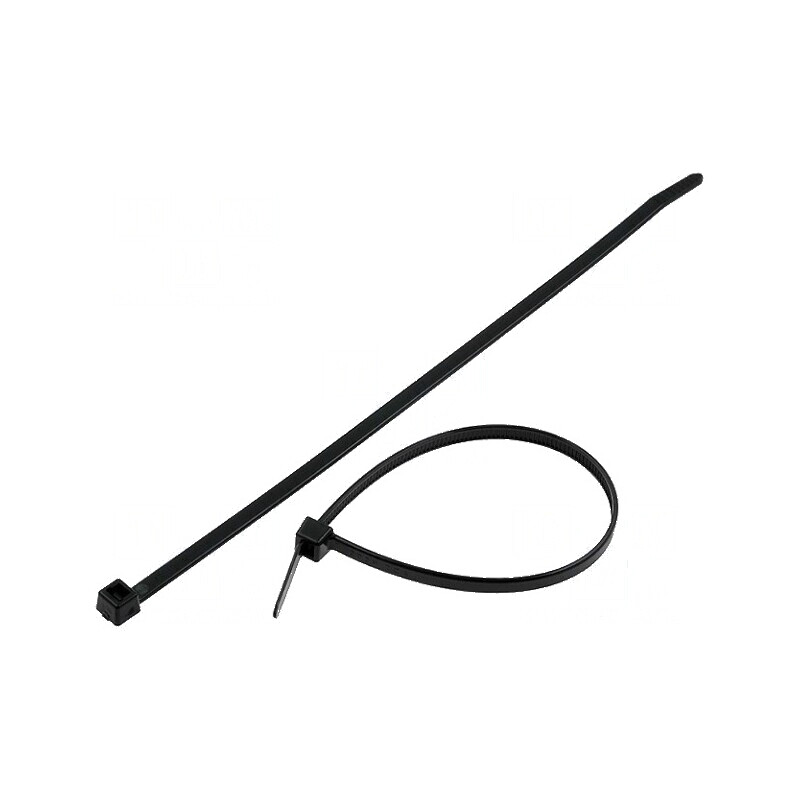 Colier de strângere poliamidă neagră 210mm 4,7mm 355N | Electronic-mag.ro | Componente Electronice