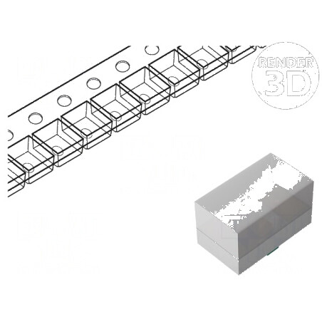 LED SMD 0201 roșie 11mcd 0,65x0,38x0,36mm 110° 1,8V 5mA 12mW | Electronic-mag.ro | Componente Electronice