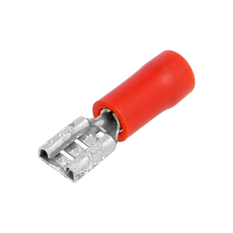 Terminal plat 4,8mm mamă 0,25-1,5mm2 crimpat pe cablu | Electronic-mag.ro | Componente Electronice